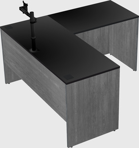 L-shaped office desk
