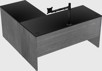 L-shaped office desk