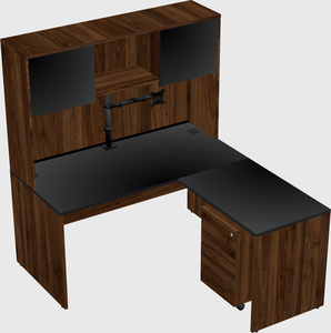 L-shaped office desk