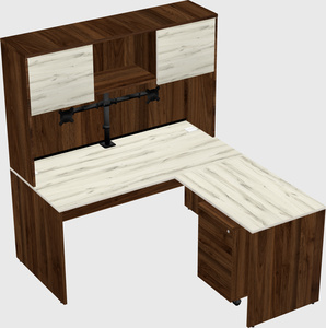 L-shaped office desk