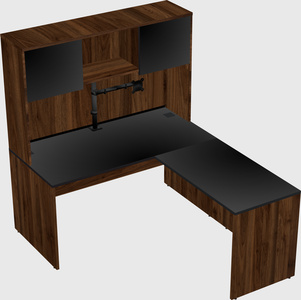 L-shaped office desk