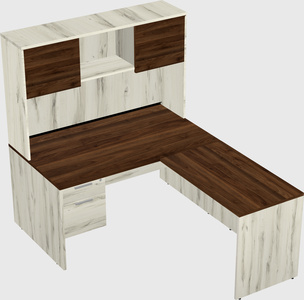 L-shaped office desk