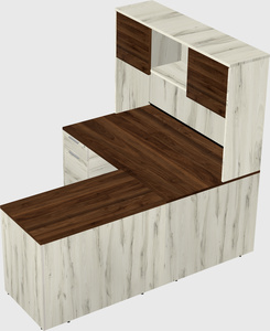 L-shaped office desk