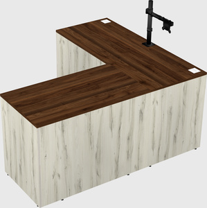 L-shaped office desk