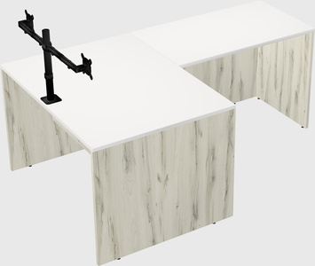 L-shaped office desk