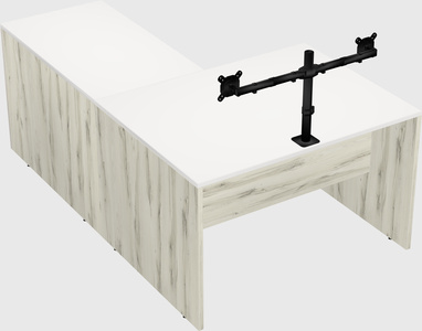 L-shaped office desk