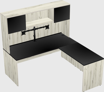 L-shaped office desk