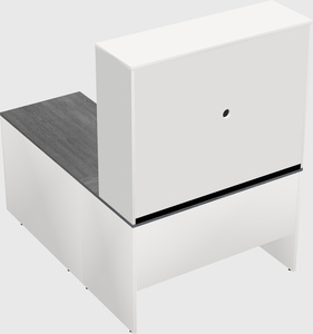 L-shaped office desk