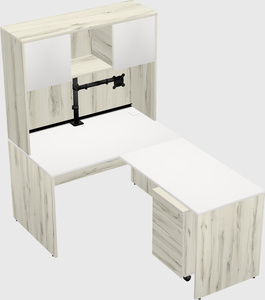 L-shaped office desk