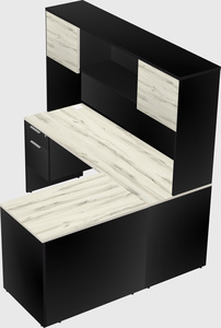 L-shaped office desk
