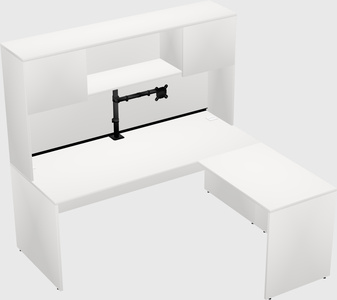L-shaped office desk