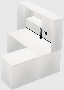 L-shaped office desk