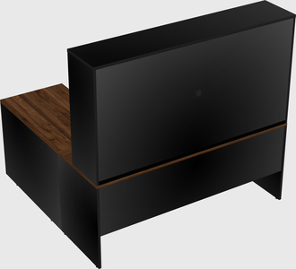 L-shaped office desk