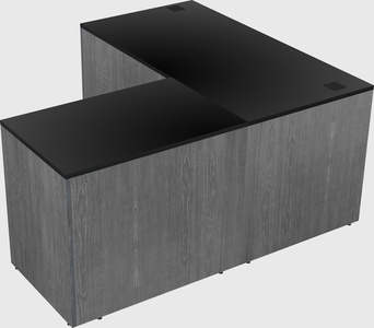 L-shaped office desk
