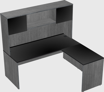 L-shaped office desk