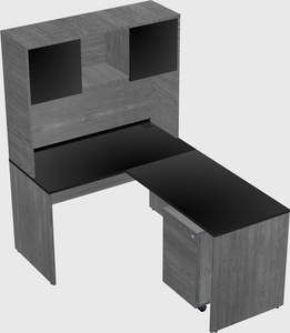 L-shaped office desk