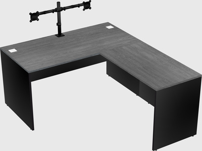 L-shaped office desk