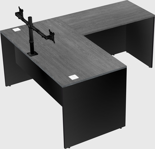 L-shaped office desk