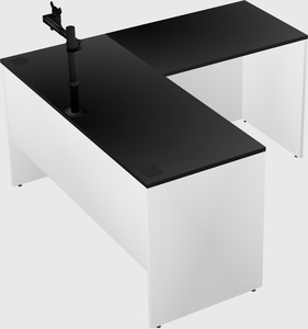 L-shaped office desk