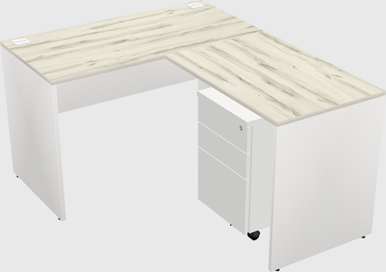 L-shaped office desk