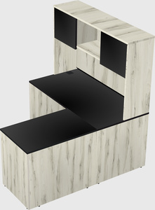 L-shaped office desk