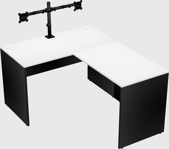 L-shaped office desk