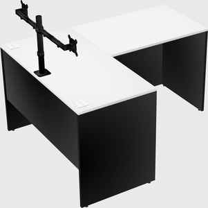 L-shaped office desk