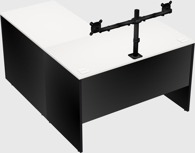 L-shaped office desk