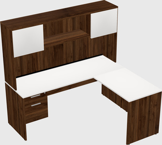 L-shaped office desk