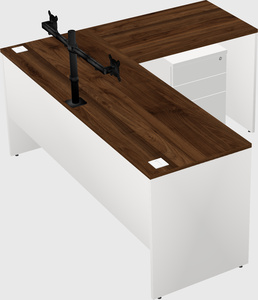 L-shaped office desk