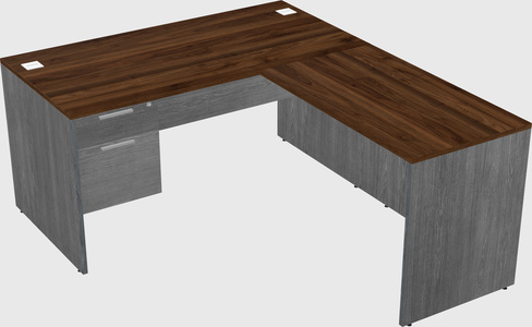 L-shaped office desk