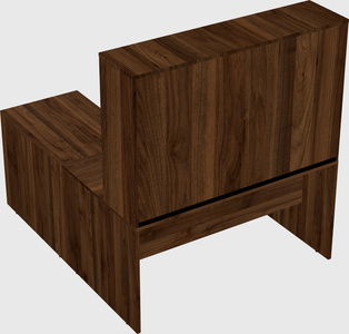 L-shaped office desk