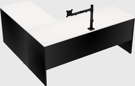 L-shaped office desk