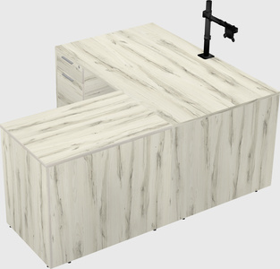 L-shaped office desk
