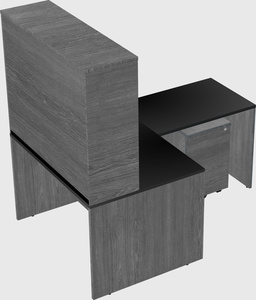 L-shaped office desk