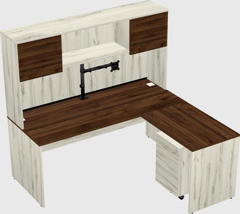 L-shaped office desk