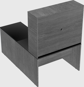 L-shaped office desk