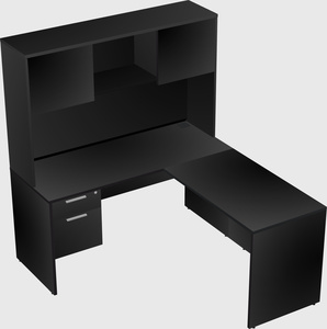 L-shaped office desk