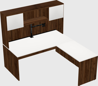 L-shaped office desk