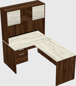 L-shaped office desk