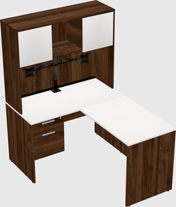 L-shaped office desk