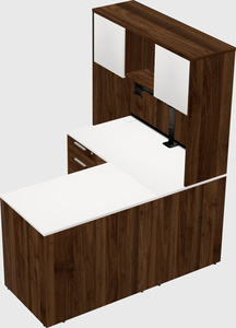 L-shaped office desk