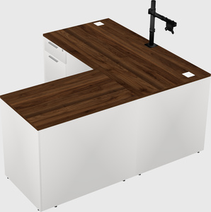 L-shaped office desk