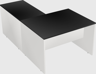 L-shaped office desk