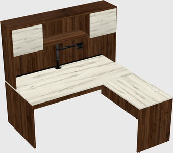 L-shaped office desk