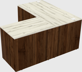 L-shaped office desk
