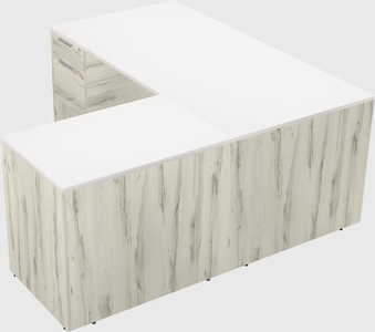 L-shaped office desk