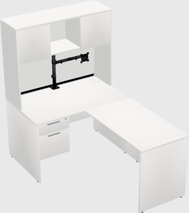L-shaped office desk