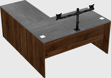 L-shaped office desk