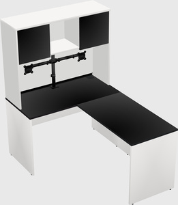 L-shaped office desk